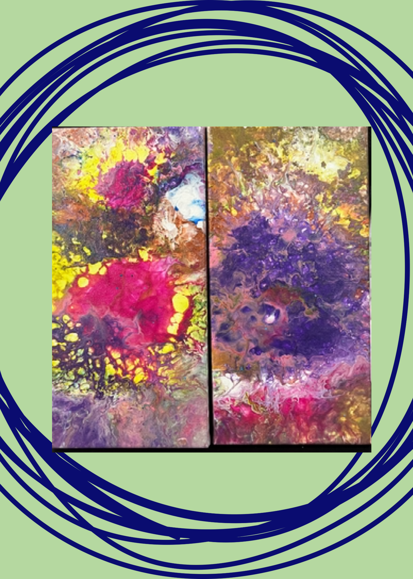 Colorful Pouring Paint